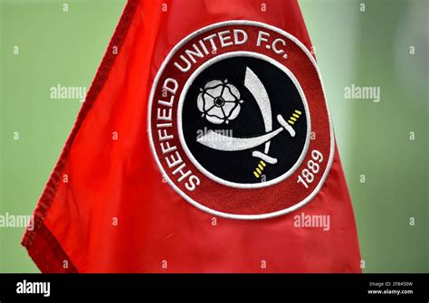 A General View Of A Sheffield United Badge On A Corner Flag Prior To