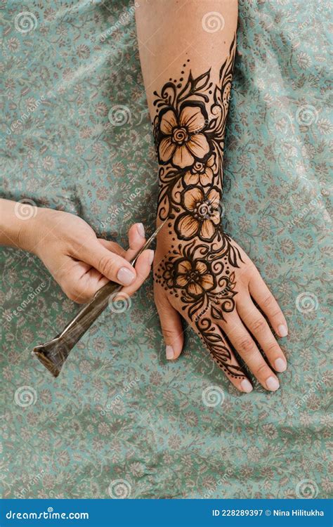 A Henna Tattoo On Someone Amp 39 S Hand