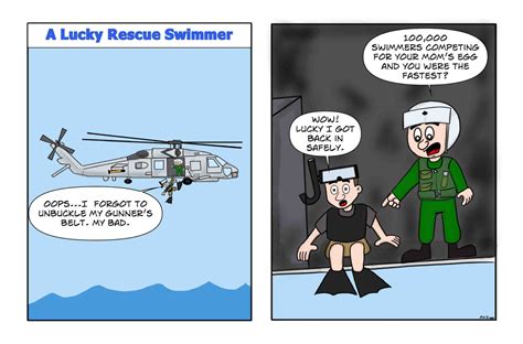 A Lucky Aviation Rescue Swimmer The Frontlines