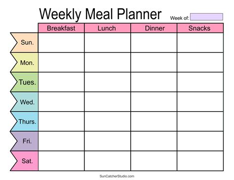 A Printable Meal Planner With The Words Weekly Meal Plan And Daily Food List