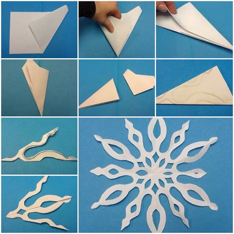 A Snowflake Cut Out From Paper