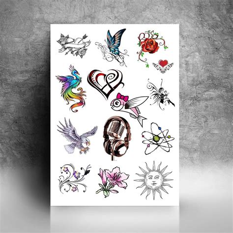 A4 Sheets Full Of Your Custom Temporary Tattoos Sheet Tattoos