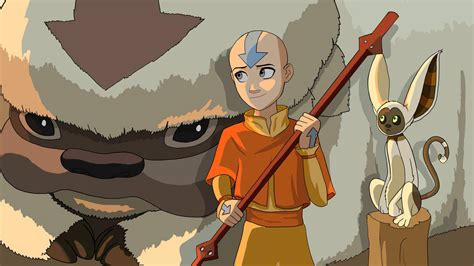 Aang Appa And Momo By Bozsikdaboss On Deviantart