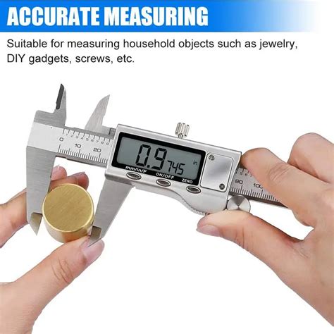 Accurate Digital Caliper Vernier Measuring Tool Carpentry Temu