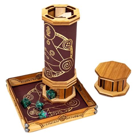 Acquisitions Incorporated Codex Dice Tower Wood Dice Tower