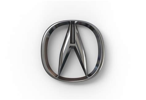 Acura Logo 3D Cad Model Library Grabcad