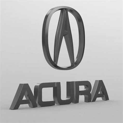 Acura Logo 3D Model By 3D Logoman