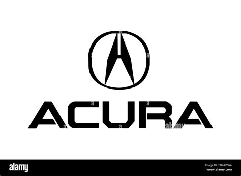 Acura Logo White Background Stock Photo Alamy