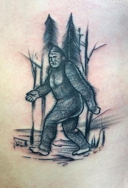 Adam Lauricella Sasquatch Tattoo In 2023 Bigfoot Art Cover Tattoo