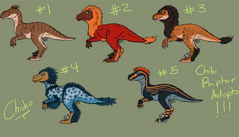 Adopt Chibi Raptor Sheet 1 1 5 Open By Chishioochita On Deviantart