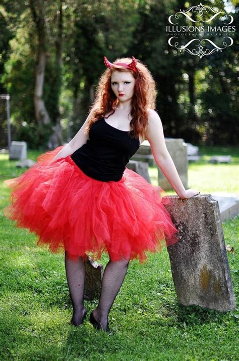 Adult Tutu Devil Costume Red Tutu Woman Tutu Ladies