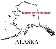 Air Force Bases In Alaska Map Map Vector