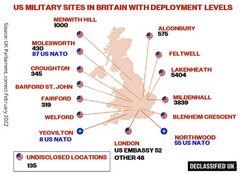 Air Force Bases In England Map