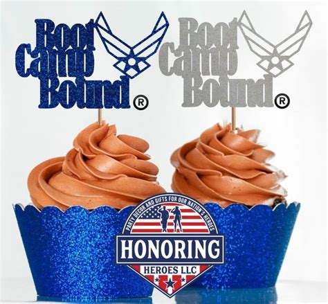 Air Force Bootcamp Bound Cupcake Toppers Air Force Boot Camp Air Force Marines Boot Camp