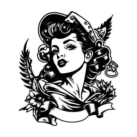 Albums 90 Images Black And White Pin Up Girl Tattoo Designs Stunning