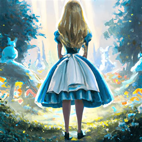 Alice In Wonderland From Behind By David Belliveau Creative Fabrica