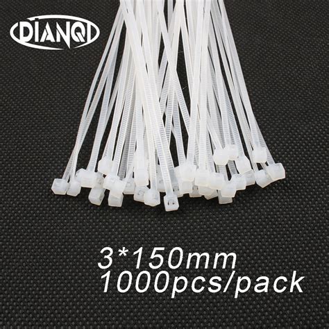 Aliexpress Com Buy 1000Pcs 3Mm 150Mm 2 5Mm Self Locking Nylon Cable