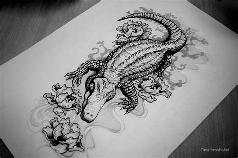 Alligator Tattoo Drawing