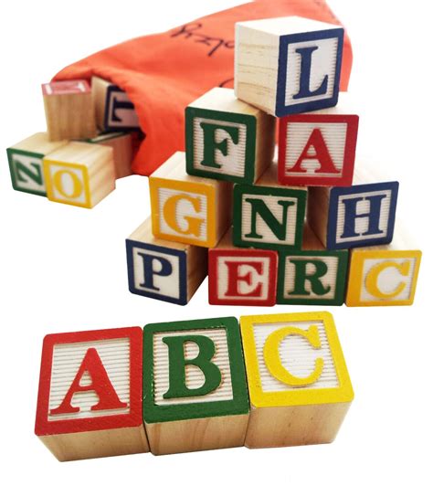 Alphabet Blocks Educational Toys For Learning The Abcs