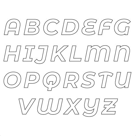 Alphabet Stencil Letters Template 13 Free Pdf Printables Printablee