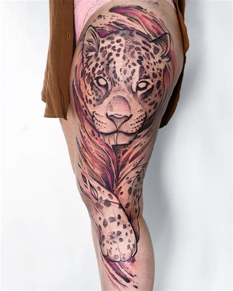 Amazing Cheetah Tattoo Idea