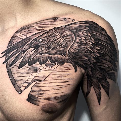 Amazing Nordic Raven Tattoo Designs And Meanings Inspired By Vikings