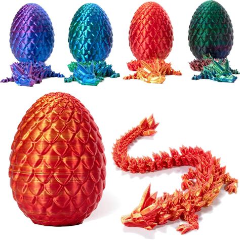 Amazon Com 3D Printed Dragon In Egg 3D Printed Beautiful Flexible