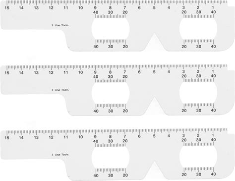 Amazon Com 3Pcs Eye Measurement Ruler Pupillary Distance Ruler 2 In