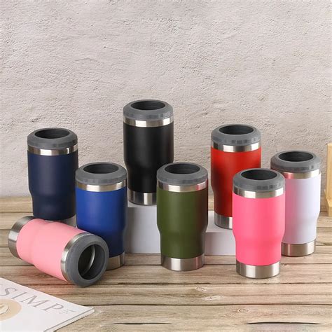 Amazon Com 4 In 1 Insulated Slim Can Cooler For 12 Oz Cans And Beer