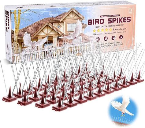 Amazon Com Alltope Defender Spikes Outdoor Wall Cat Spikes Bird Spikes Pigeon Spikes For