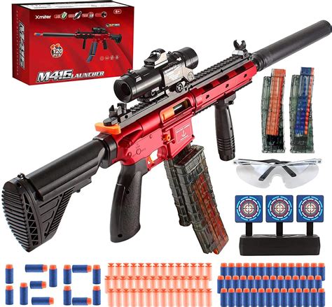 Amazon Com Automatic Toy Guns For Nerf Guns M416 Auto Manual Toy Foam