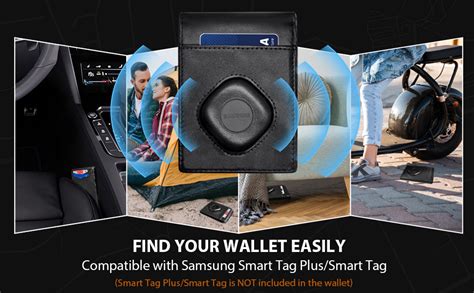 Amazon Com Cartera Para Hombre Compatible Con Samsung Smart Tag Plus Smart Tag Cartera