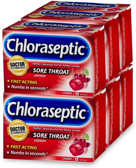 Amazon Com Chloraseptic Sore Throat Fast Acting Numbing Lozenges