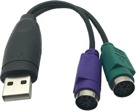 Amazon Com Dong Usb To Ps 2 Ps2 Male To Female Cable Adapter Converter