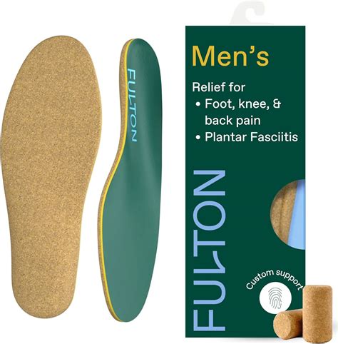 Amazon Com Fulton Custom Molding Cork Shoe Inserts For Men Pain