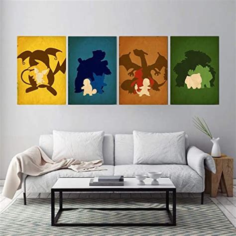 Amazon Com Inspired Pokemon Wall Decor Minimalist Pokemon Poster All