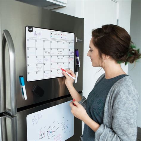 Amazon Com Magnetic Dry Erase Calendar For Fridge With Stain