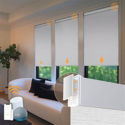 Amazon Com Motorized Blinds No Drill Automatic Blinds For Windows