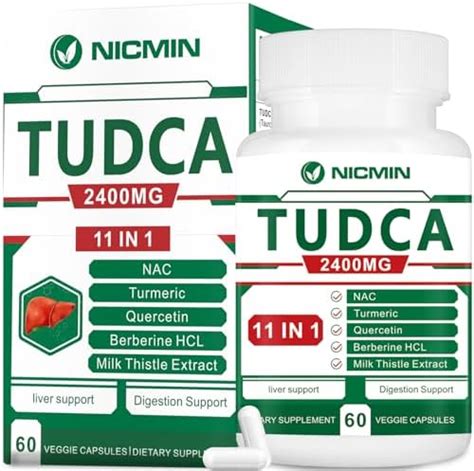 Amazon Com Nicmin Tudca Supplements 2400Mg Bile Salts Complex For