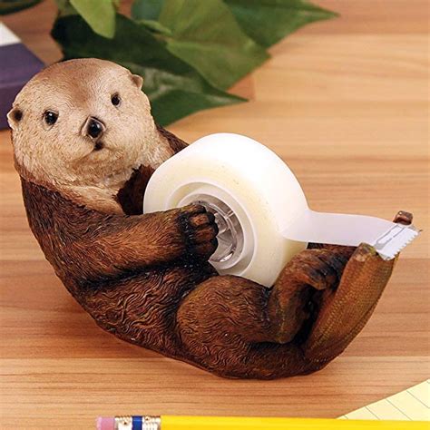 Amazon Com Otter Tape Dispenser Cute Water Animal Office Desk