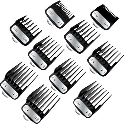 Amazon Com Premium Clipper Guards Fit For Wahl Professional Hair Cutting Guides Combs Attachment With Metal Clip 10 Cutting Lengths Guards Set Compatible With Most Wahl Clippers Beauty Personal Care