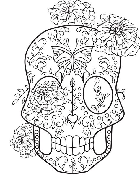 Amazon Com Sweary Sugar Skull Adult Coloring Book Dia De Los Muertos 40 Bad Words Coloring Pages Featuring Hard Patterns Mandalas For Stress Relief Relaxation 9798775140977 Publishing Prinster Books