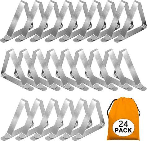 Amazon Com Tablecloth Clips 24 Pack Stainless Steel Heavy Duty Picnic