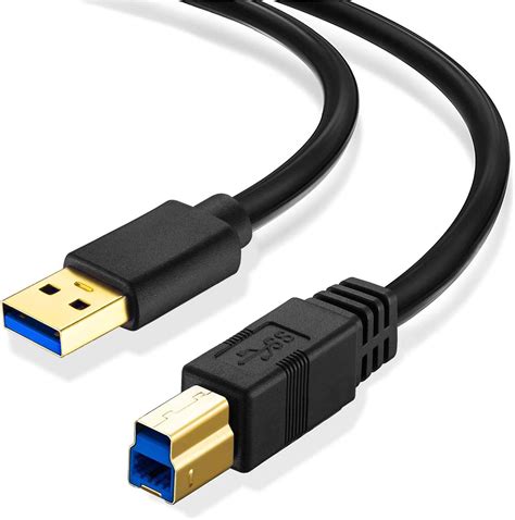 Amazon Com Usb 3 0 Printer Cable 25Ft Usb 3 0 Cable Usb A Male To B Male Printer Scanner Cable