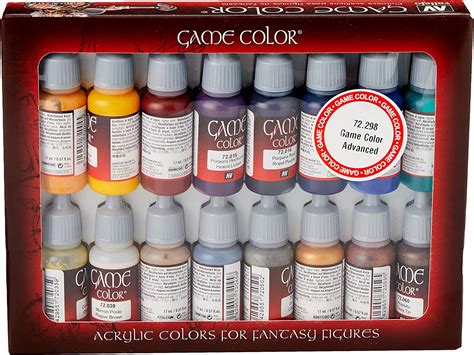 Amazon Com Vallejo Acrylicos Game Color Advanced Set Model Color