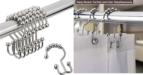 Amazon Lowest Price Double Shower Curtain Hooks