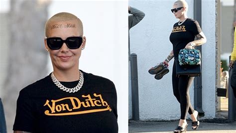 Amber Rose Shows Off Her New Face Tattoo In Los Angeles The Reason