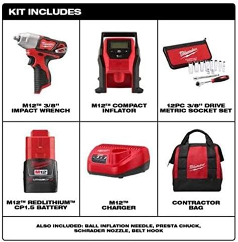 Amp Quot Power Up Your Toolbox Milwaukee M12 Impact Wrench Amp Socket Set Amp Quot Top Pro Tools 24 Premium