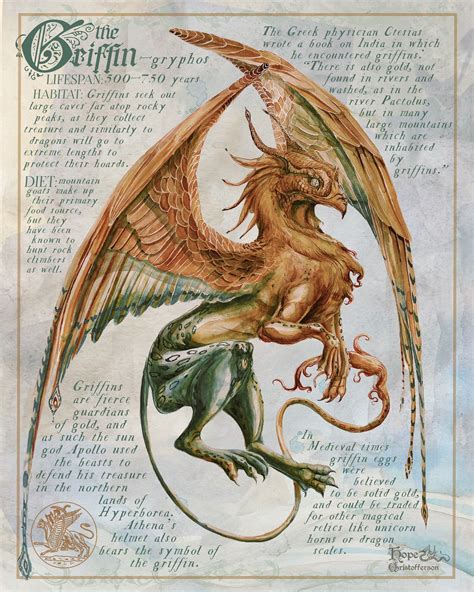 Amp Quot This 8X10 Amp Quot Giclee Print Features A Vibrant Watercolor Painting Inspired By The Gryphon These