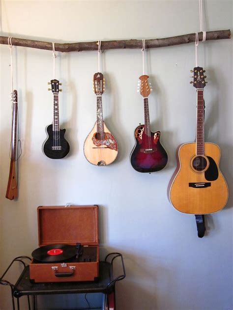 An Idea For Hanging Musical Instruments Guitar Hanging Ideas Home